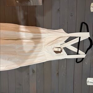 Anthropologie White Maxi Dress